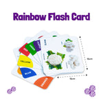 B4BRAIN MY FIRST FLASHCARDS FOR EARLY LEARNING AND EDUCATION-RAINBOW COLORED FLASH CARDS ,NEWBORN FLASHCARDS & ADL CARDS