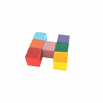 Safe and durable wooden first blocks for babies: Made with non-toxic materials and smooth edges