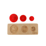 Multi-size wooden puzzle 1-2 years - B4brain