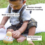Penguin Wobbler for babies 0-1 years for brain development designed by experts - B4brain