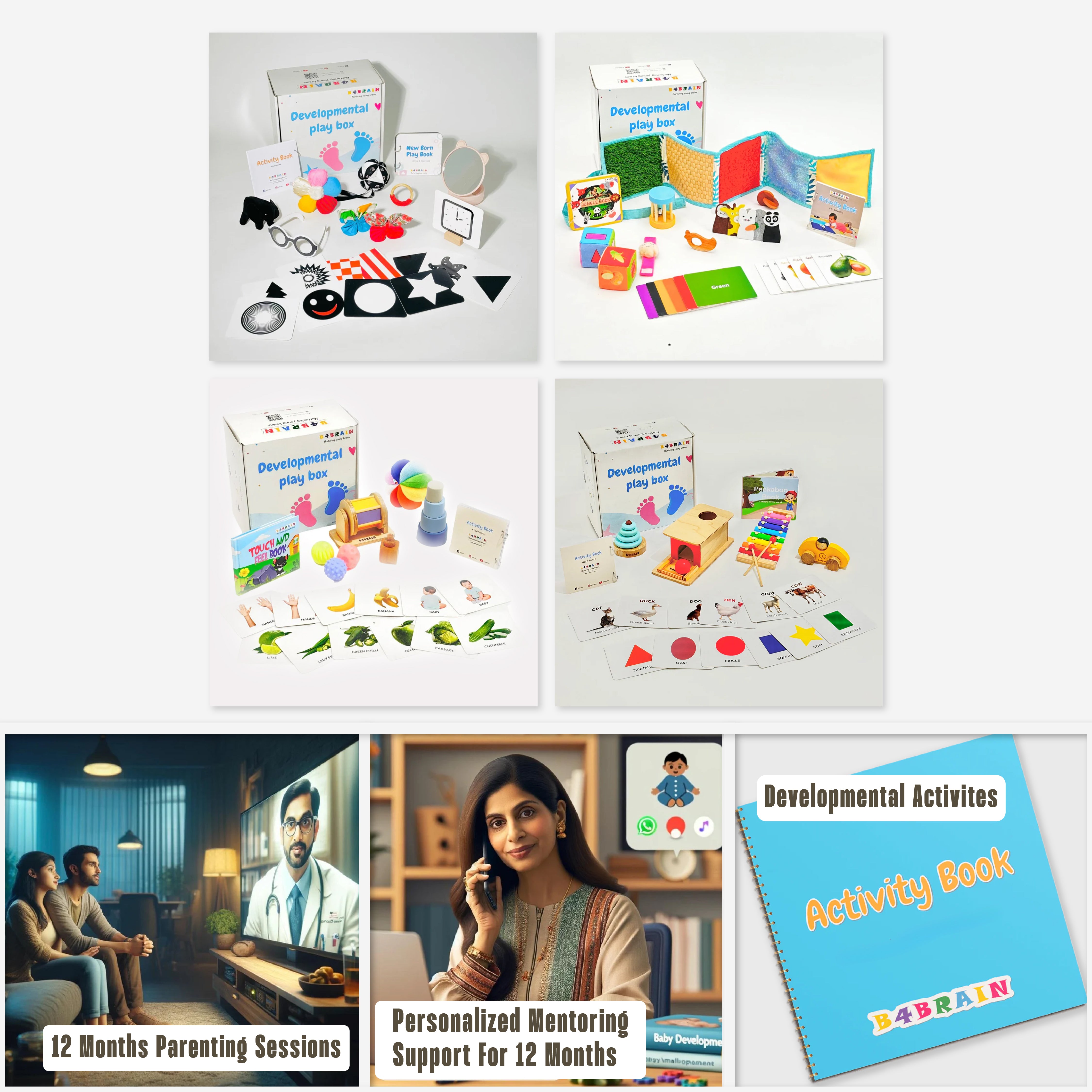 Complete Infant Development Program(0-12 Months): Playbox Subscription, Parenting Course & Mentorship