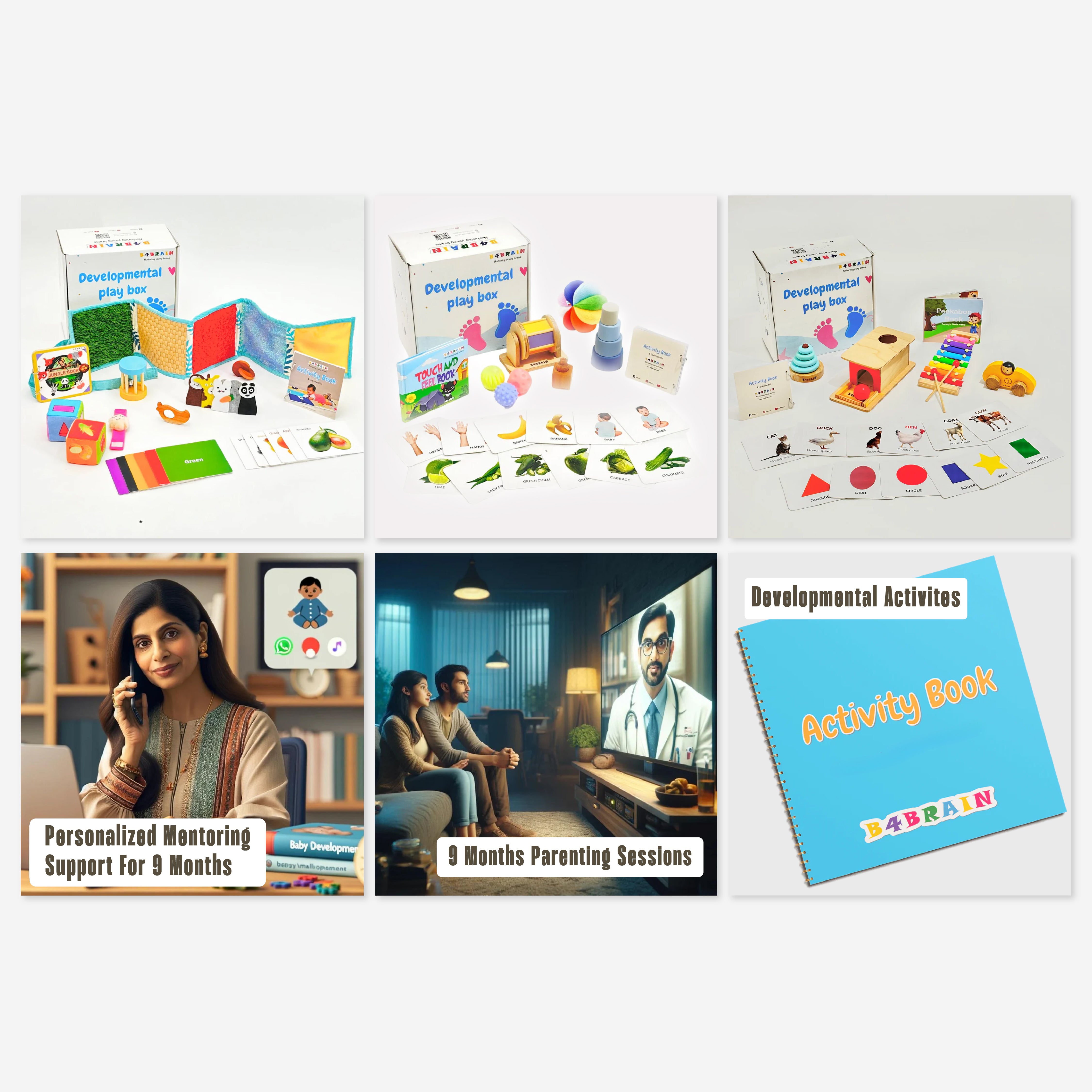 Complete Infant Development Program(4-12 Months): Playbox Subscription, Parenting Course & Mentorship