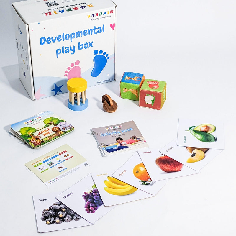 Basic Playbox For Babies (4-6months) For Brain Development designed by Experts