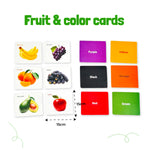 B4BRAIN MY FIRST FLASHCARDS FOR EARLY LEARNING AND EDUCATION-FRUIT AND COLOR CARDS ,ADL CARDS