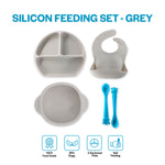 SILICON FEEDING SET - GREY