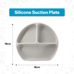 SILICON FEEDING SET - GREY