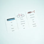 Vehicle matching cards for babies 1-2 year - B4brain