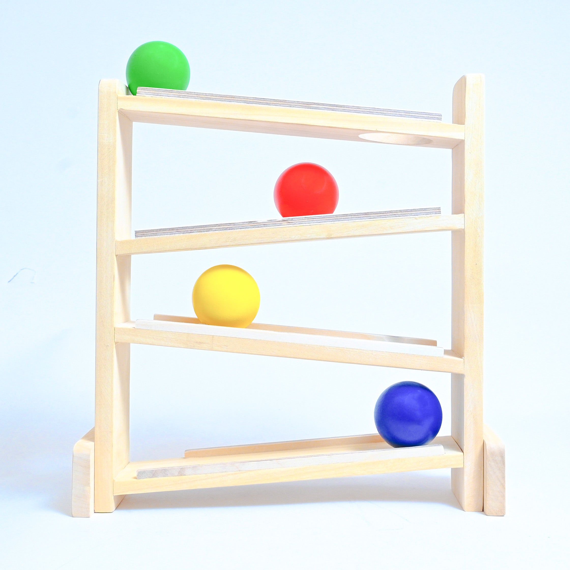 Wooden Ball Tracker Toy for Babies 1-2 Year - B4brain