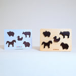 Wooden Animals puzzles 1-2 years - B4brain