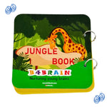 B4BRAIN NEWBORN BABY BOOK& BOARD BOOK IN THE JUNGLE-ENGLISH