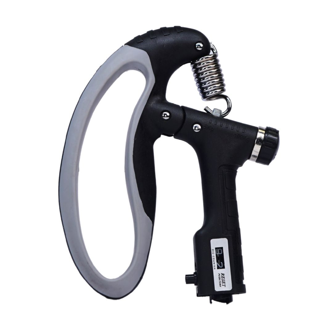 Adjustable Hand Gripper 5-120 Kg with Counter | Gym Equipment for Men & Women | Hand Grip Strengthener, Wrist, Finger, Forearm & Arm Exercise Tool | Hand Gripper 60 kg for Gym, Training & Rehab – BlackWhite