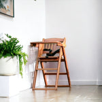 Wooden High Chair for Baby Toddler, Foldable, Luxurious Teak Wood Feeding chair