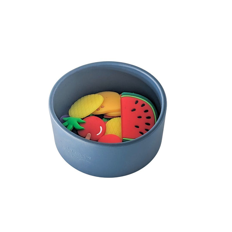 Silicon Jar and Fruits Set For babies 1-2 year for brain development designed by Experts