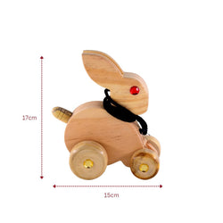 Rabbit pull Toy For babies 1-2 year for brain development designed by Experts