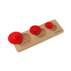 Multi-size wooden puzzle for babies 1-2 years for brain development designed by Experts