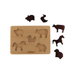 Wooden Animals puzzles 1-2 years - B4brain