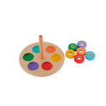 Wooden Ring Stacker 1-2 year - B4brain