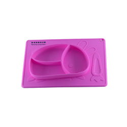 Silicone Rabbit Finger Eating Plate For Baby |  Baby Self Feeding Essentials