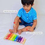 Wooden Xylophone For babies 1-2 year for brain development designed by Experts
