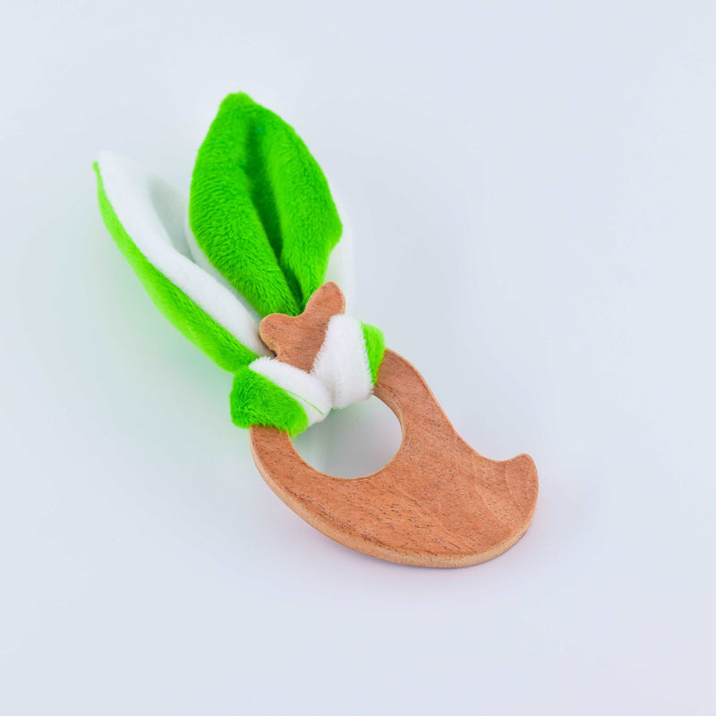 Neem Wooden Fruit Teether (mango) For babies 0-1 year brain development Toys