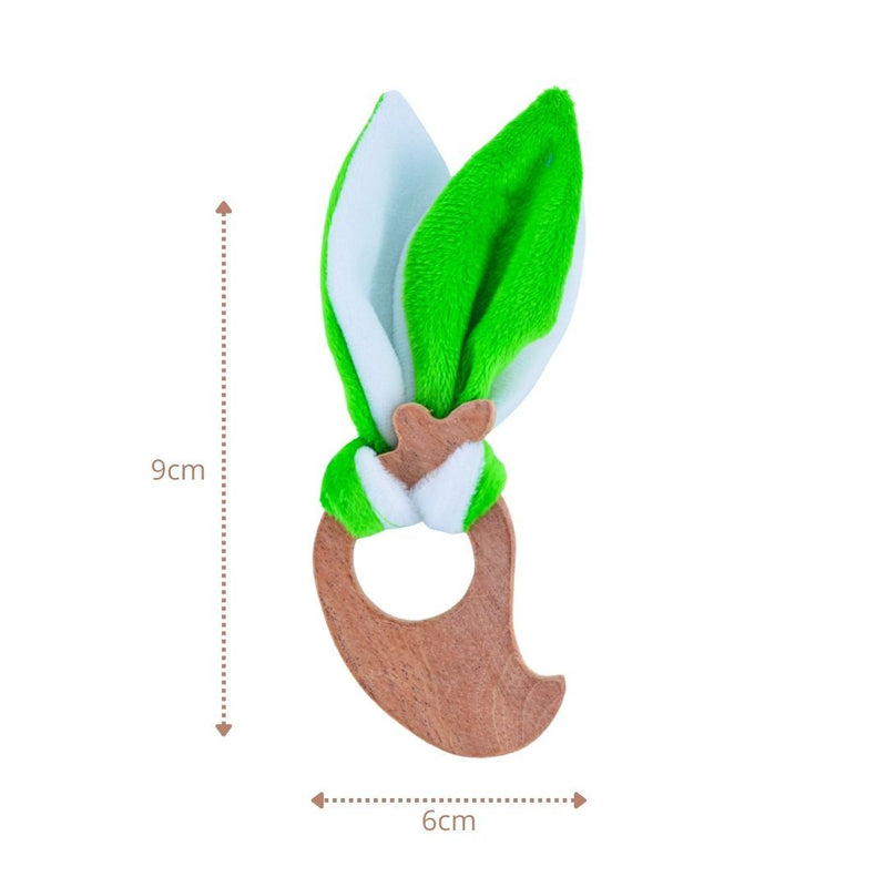 Neem Wooden Fruit Teether (mango) For babies 0-1 year brain development Toys